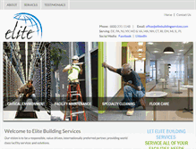 Tablet Screenshot of elitebuildingservices.com